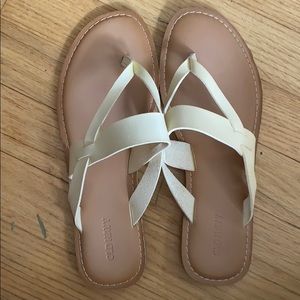 Off-White Strappy Sandals NWOT